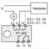 Реле контроля тока РТ-40У УХЛ4 три диапазона контр. токов: 0,1-1А, 0,5-5А и 2,5-25А, задержка до 20с