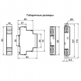 Реле контроля тока РКТ-1 АС100-265В УХЛ4 диапазон контролируемых токов до 1А или до 5А
