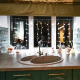 Гирлянда светодиодная Дождь 1,5х1м 96LED белый, 8 режимов свечения, прозрачный провод, 230В