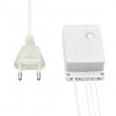 Гирлянда светодиодная Дождь 1,5х1,5м 144LED синий, 8 режимов свечения, прозрачный провод, 230В