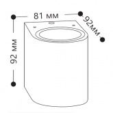 Светильник садово-парковый Техно Feron DH014 230V GU10 81x92x92mm черный без лампы