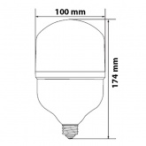 Лампа светодиодная Feron LED LB-65 50W 4000K 175-265V Е27-Е40 4600lm белый свет