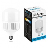 Лампа светодиодная Feron LED LB-65 60W 6400K 175-265V Е27-Е40 5700lm дневной свет