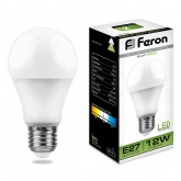Лампа светодиодная Feron LB-93 A60 12W 4000K 230V E27 холодный свет