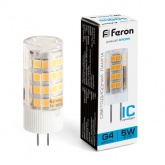 Лампа светодиодная Feron LB-432 5W 6400K 220V G4 дневной свет
