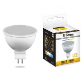 Лампа светодиодная Feron LB-24 MR16 5W 2700K 220V G5.3 теплый свет