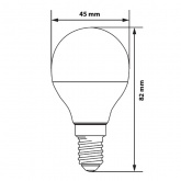 Лампа светодиодная шарик Feron LB-550 G45 9W 4000K 220V E14 холодный свет