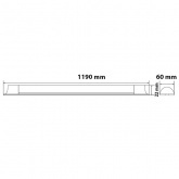 Светильник светодиодный линейный Feron AL5054 36W 4500K 2340Lm в стальном корпусе 1190x60x22mm
