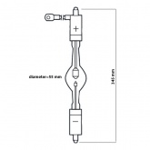 Лампа специальная ксеноновая Osram XBO 3000W/DHP CL OFR SFaX27-14x80/SFc27-16/45