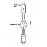 Лампа специальная ксеноновая OSRAM XBO 4000W/DHP OFR SFaX27-14x80/SFc27-16/45