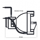 Лампа специальная ксеноновая Osram XBO R 100W/45C W.CABLE