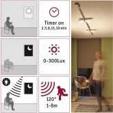 Датчик движения Paulmann Motion max.500W для шинопровода URail хром матовый