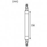 Коннектор гибкий Paulmann Flex Verbinder II max 1000W 157mm для шинопровода URail хром матовый