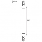 Коннектор гибкий Paulmann Maxiflex Verbinder max. 1000W 370mm для шинопровода URail хром матовый