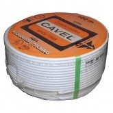 Кабель коаксиальный Cavel SAT 50 M телевизионный медный 75 Ом белый [бухта 100м]