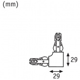 L - Коннектор Paulmann max. 1000W для шинопровода URail хром матовый