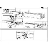 Х-соединитель Paulmann max. 1000W 230V для шинопровода URail титан