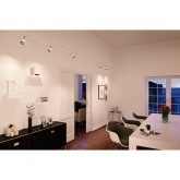 Тросовая система 5 светильников Paulmann TubeLED 5x4W 5x150lm 2700K 230/12V 10m белый/черный/хром