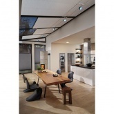 Тросовая система 4 светильника Paulmann BlueLED 5x4W 5x150lm 2700K 230/12V 10m синий/черный