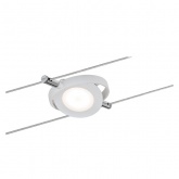 Тросовая система 4 светильника Paulmann RoundMac 4x4W 4x200lm 2700K 230/12V хром матовый