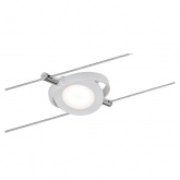 Тросовая система 6 светильников Paulmann LED RoundMac 6x4W 6x200lm 2700K 230/12V 10m матовый белый