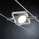 Тросовая система 4 светильника Paulmann MacLED 4x4W 4x200lm 2700K 230/12V 10m хром матовый