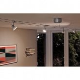 Тросовая система 6 светильников Paulmann Sheela LED GU5.3 max. 6x4W 230/12V 10m хром матовый/опал