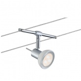 Тросовая система 6 светильников Paulmann Sheela LED GU5.3 max. 6x4W 230/12V 10m хром матовый/опал