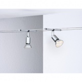 Тросовая система 5 светильников Paulmann Set Spice Salt GU5.3 max. 5x4W 230/12V 10m хром матовый