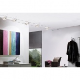 Тросовая система 5 светильников Paulmann Powerline II LED G53 5x8W 5x500lm 2700K 230/12V 15m белый