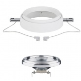 Тросовая система 5 светильников Paulmann Powerline II LED G53 5x8W 5x500lm 2700K 230/12V 15m белый