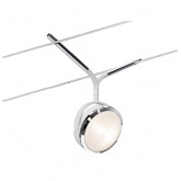 Светильник Paulmann Spot Lense LED для тросовой системы 1x5W 280lm 3000K 12V хром/белый