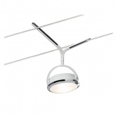 Светильник Paulmann Spot Lense LED для тросовой системы 1x5W 280lm 3000K 12V хром/белый