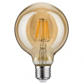 Лампа филаментная светодиодная Paulmann LED Vintage G95 DIM 6W 1700K E27 Золото/Gold