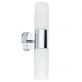 Светильник настенный 2x40W Lenia 230V E14 Хром/непрозрачный