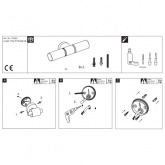 Светильник настенный 2x40W Lenia 230V E14 Хром/непрозрачный