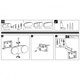 Светильник WallCeiling eckig Tucana IP44 LED 2x4,5W