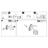 Светильник настенный Carina IP44 max. 28W G9, хром матовый