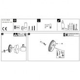 Светильник настенный Eleon IP44 max. 33W, G9, хром