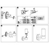 Светильник настенный Eleon IP44 max. 33W, G9, хром