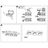 Светильник WD Doradus IP23 LED 3x5W Chr Mt/Kst
