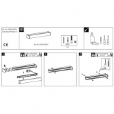 Светильник настенный Arneb IP44 LED 1x9W, белый