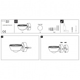 Светильник WD Sabik IP44 LED dimm 1x9W/1x4W/, белый