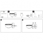 Светильник настенный Sabik IP44 LED dimm 13W Chr