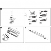 Светодиодный светильник Quasar IP44 LED 10.5W 3000K 230V 1400Lm 700mm Хром