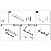 Светодиодный светильник Quasar IP44 LED 10.5W 3000K 230V 1400Lm 700mm Хром