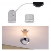 Патрон с переходной втулкой Paulmann E27 max10W Матовый белый