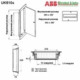 Шкаф распределительный ABB UK510E на 12(14) модулей (в нишу)