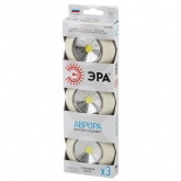 Фонарь ЭРА SB-505 NEW пушлайт Аврора COB, батареи 3xAAA, слоновая кость (бежевый)