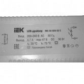 LED-драйвер MG-40-600-02 E для LED светильников 36Вт ДВО 6565 W и ДВО 6566 W с белой рамкой  IEK